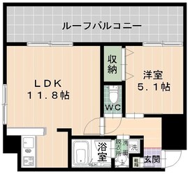 呉服町駅 徒歩2分 8階の物件間取画像